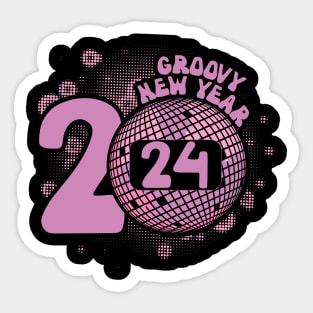 groovy new year Sticker